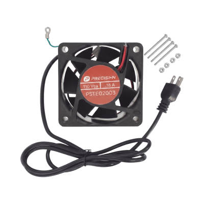 [PST-E02-003] Ventilador de 110 Vca de 12 x 12 cm con Cable y Tornillería