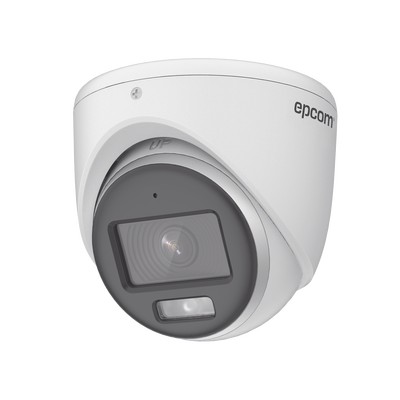 [E3K-TURBO-C] [ColorVu] Turret TURBOHD 3K (5 Megapixel) / Lente 2.8 mm / Micrófono Integrado / Imagen a Color 24/7 / 20 mts Luz Blanca / Exterior IP67 / dWDR / 4 Tecnologías
