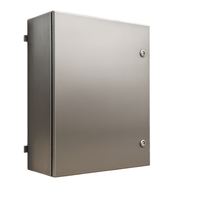 [PST606025INOXB] Gabinete de Acero Inoxidable IP66 Uso en Intemperie (600 x 600 x 250 mm) con Placa Interna Galvanizada.