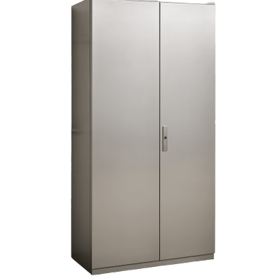 [PST10022040INOXT] Gabinete de Acero Inoxidable IP55 (1000 x 2200 x 400 mm) con Placa Interna Galvanizada.