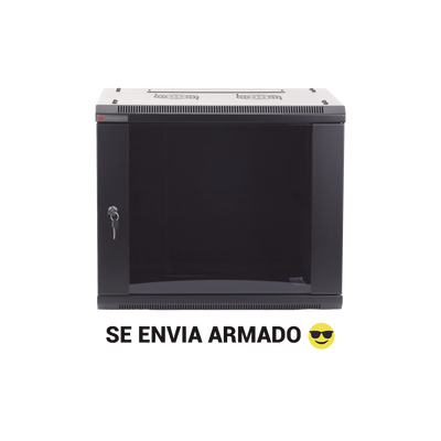 [PSTC-06-645-BDP] Gabinetes PRECISION, Con Puerta Perforada, de 19in, 6UR, 450mm de Profundidad, Color Negro