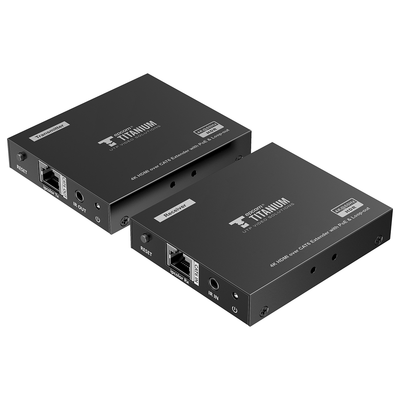 [TT-672PRO] Kit Extensor HDMI para distancias de 70 metros / Resolución 4K x 2K@ 60 Hz/ Cat 6, 6a y 7 / IPCOLOR / CERO LATENCIA / SIN COMPRIMIR / Salida Loop / Control IR  / Salida de audio de 3.5mm / PoC