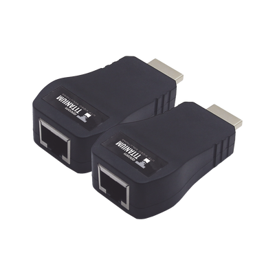 [TTHDMI2RJ] Kit Extensor 25m convertidor Señal HDMI a UTP (Cat5e/Cat 6)  / Calidad PREMIUM