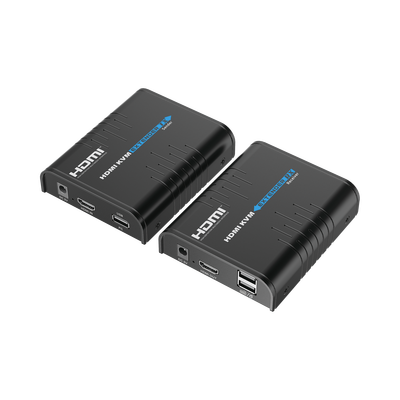 [TT373KVM4.0] Kit extensor KVM (HDMI y USB) hasta 120 metros / Resolución 1080P @ 60 Hz / Soporta STP y UTP CAT6 /  Soporta Switch Gigabit para control KVM múltiple / Soporta hasta 253 receptores / Transmite el Video y Controla tu DVR vía USB 