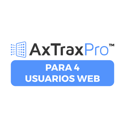 [AXPROWEB04] Licencia De 4 Usuarios Clientes Web para AxtraxPro
