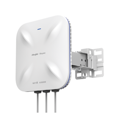 [RG-RAP6260(H)-D] Punto de Acceso Mesh Wi-Fi 6 Industrial para Exterior Sectorial 60°, hasta 5.95 Gbps, MU-MIMO 4x4, Filtros Anti Interferencia y Auto Optimización con IA, puerto eth 2.5G y SFP