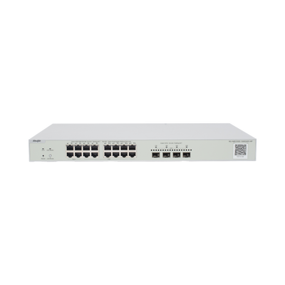 [RG-NBS3300-16MG4XS-HP] Switch Multi-Gigabit PoE++ hasta 370W, Capa 2 con 4 Puertos 2.5G (90W), 12 Puertos 2.5G (30W) y 4 Uplink SFP+ 10G , Administrable Cloud, Diseñado Para Access Points WiFi 6/7