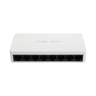 [RG-ES08F] Switch no administrable, Visible en la Topología de la Nube, con 8 puertos 10/100 Mbps
