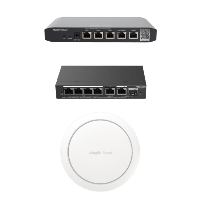 [RG-DEMO-CCTV-W6] Equipos Ruijie DEMO Ideal para Probar Integraciones de Redes y WiFi 6 con CCTV