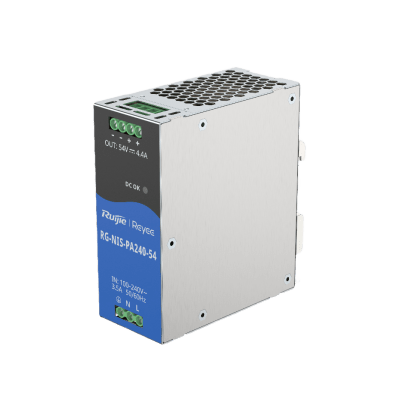 [RG-NIS-PA240-54] Fuente de Alimentación AC/DC 240W DIN-RAIL para Switch Industrial