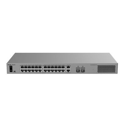[RG-ES228GS-P-V2] Switch Layer 2 Smart Cloud Managed / 28 Puertos Gigabit / 24 Puertos PoE+ 370 W / Switching 56 Gbps / Forwarding 41.664 Mpps / Montaje Rack / CCTV Mode / ERPS / Protección 6 kV / Garantía 3 Años