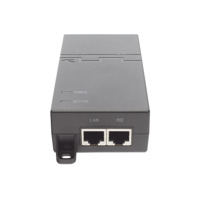 [RG-E-130(GE)] Inyector PoE estándar 30 watts, Compatible Multi-marcas, Detección Inteligente Anti Accidentes (802.3at / Gigabit)