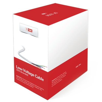 [SF2206/500] Cable de Cobre Industrial, 6 conductores calibre 22 de color blanco, para aplicaciones de alarmas / Control de acceso / Automatización / Intercoms y TV porteros, Bobina de 152.5 Metros.