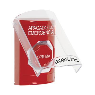 [SS20A2PO-ES] Botón Multipropósito, Apagado De Emergencia, Llave Para Reset, Bocina Integrada, Español, Tapa De Policarbonato, 2 Relevadores NO/NC, Interior