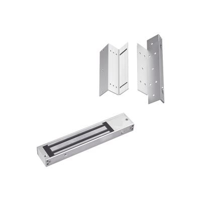 [MAG600NLEDK] Kit para control de acceso incluye Chapa magnética de 600Lbs / Montajes L y Z 