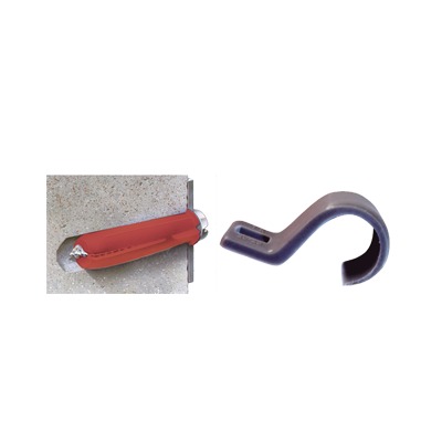 [TK-2026] Kit de 3 grapas, 3 taquetes Y 3 tornillos para sujetar conductores redondos o tubo en muro (para tubería de 3/4)  (2105-07240)