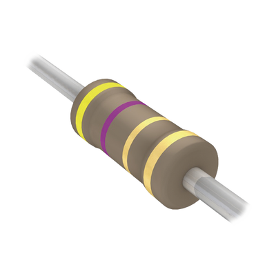 [4.7QBK-ND] Resistencia Axial de Película de Carbón de 4.7 Ohm, 1/4 Watt, 5% 