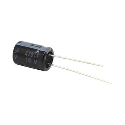[CE470/16V] Capacitor Electrolítico de Aluminio, Radial de 470 µFd, 16 Vcc, 105 °C, 8.0 x 11 mm.