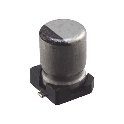 [1189-2455-1-ND] Capacitor Electrolítico de Aluminio tipo SMD de 10uF, 35V, 20%, 5 x 6.1 mm.