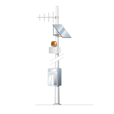 [EMERTEL-40U-V2] Sistema para Comunicación de Emergencia con Radio TK8302HK (UHF 450-520 MHz).
