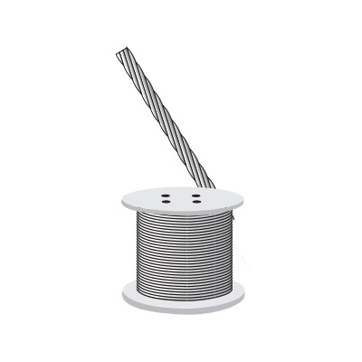 [S-RET-635] Cable de retenida 1/4", 2160 kg de resistencia (Metro).
