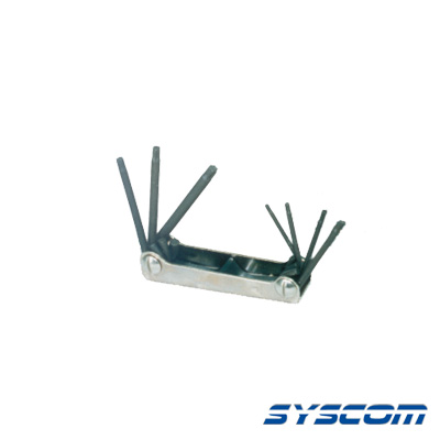 [370-572] Juego de 7 Llaves TORX: T6, T7, T8, T9, T10, T15 y T20.
