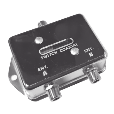 [SWITCHAB] Deslizable Interruptor Coaxial A-B para CCTV, 75 Ohm, 2 Entradas/ 1 Salida, F Hembras.