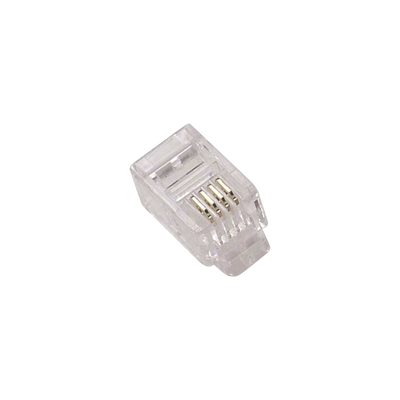 [A9091-ND] Conector Plug Modular para cable telefónico RJ11 6p4c