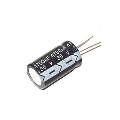 [4700M0035V] Capacitor Electrolítico de Aluminio, Radial de 4700 µFd, 35 Vcc, 105 °C, 18 x 36 mm. 