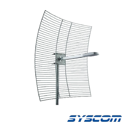 [SYS2424G] Antena Base Direccional, Rango de Frecuencia 2400 - 2483 MHz, 24 dBi de Ganancia.