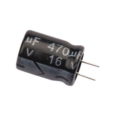 [0470M0016V] Capacitor Electrolítico de Aluminio, Radial de 470 µFd, 16 Vcc, 105 °C, 8.0 x 11 mm.