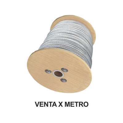 [S-RET-18RS] Cable de Retenida de 1/8" de Acero Galvanizado 7 Hilos (Venta por Metro).
