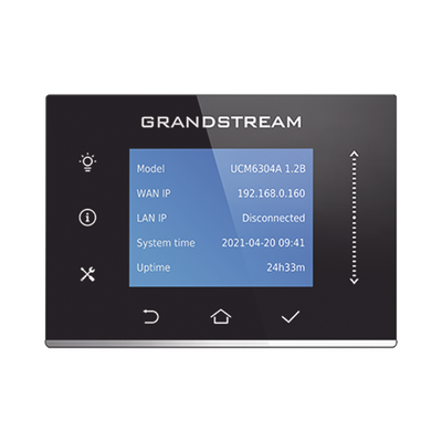 [UCM6304A] Conmutador IP-PBX para hasta 1000 usuarios y 150 llamadas simultaneas, 4FXO, 4FXS, solución para PyMEs