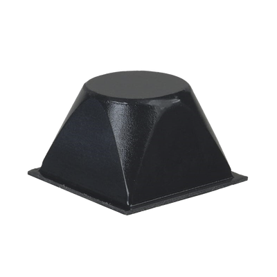 [SJ5514-0-ND] Base Cuadrada Cónica Negra de Poliuretano, 20.5 x 20.5 x 13 mm.
