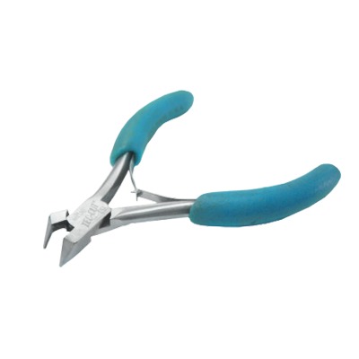 [758-PL-4040] Pinza de corte fino frontal al raz, templada y de 4" de largo.