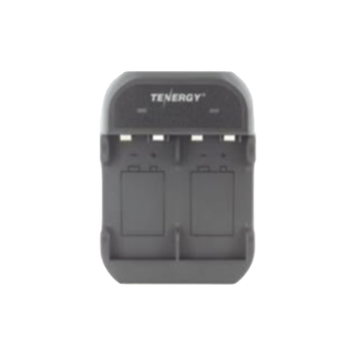 [TN141/B] Cargador Rápido 2 Bahías / Baterías Ni-MH 9V / Cable USB Incluido / Adaptador de Corriente NO Incluido / Color Negro