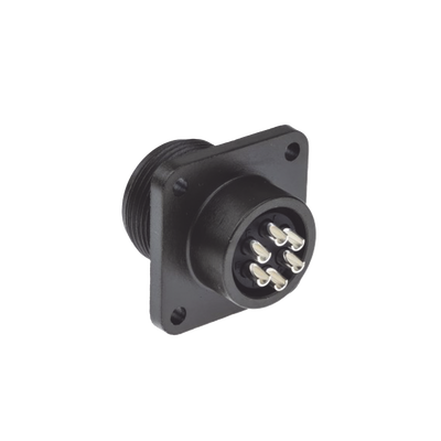 [654-MS3102A14S-6S] Conector Hembra Circular  de 6 Terminales para uso Rudo, Amphenol 