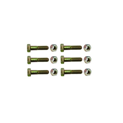 [TORN-TZ30] Paquete de 6 tornillos grado 5 y tuercas tropicalizadas 1/4 x 1-1/4". Para STZ30/SCZ30/SCZ30P.