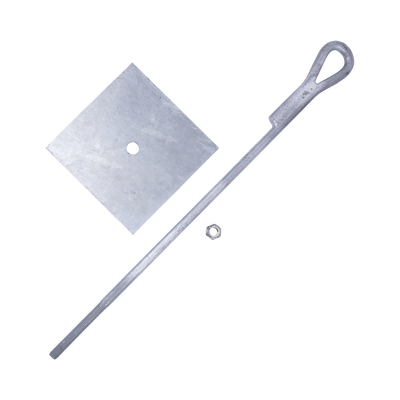 [SAP-01-JG] Ancla para Retenida para Muro con Ojo de Llave Galvanizado por Inmersión en Caliente (Requiere Placa Igualadora).