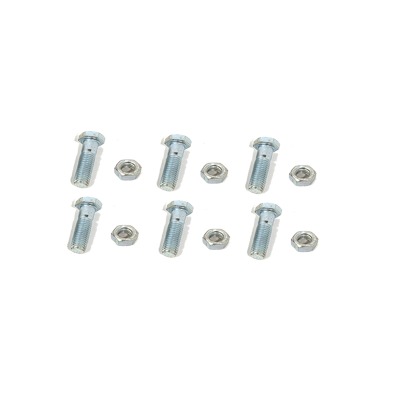 [TORN-TZ35/45G] Paquete de 6 tornillos y tuercas de acero inoxidable 3/8 x 2”.