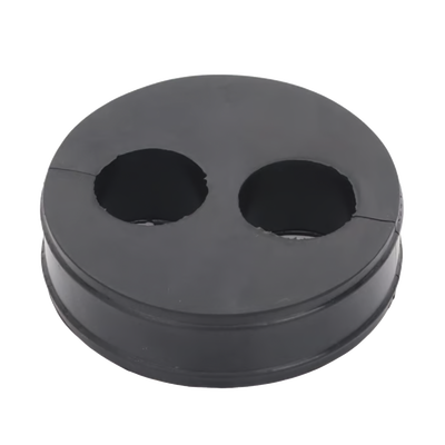 [CI-2-78] Inserto de Caucho de 4" Con Dos Orificios para Cable de 7/8 in