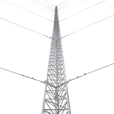 [KTZ-35E-012] Kit de Torre Arriostrada de Piso de 12 m Altura con Tramo STZ35 Galvanizado Electrolítico (No incluye retenida).