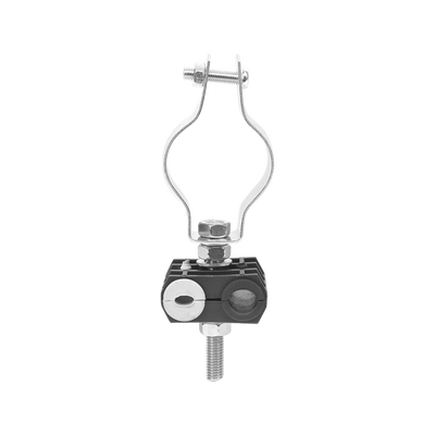 [KITST68MCLICK1] KIT de Un Sujetador de plástico para dos cables de 6 a 8 mm con todo y hardware de instalación en tubos de 1 1/4 in