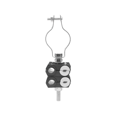 [KITST68MCLICK2] KIT de Dos Sujetadores de plastico para cuatro cables de 6 a 8 mm con todo y hardware de instalación en tubos de 1 1/4 in