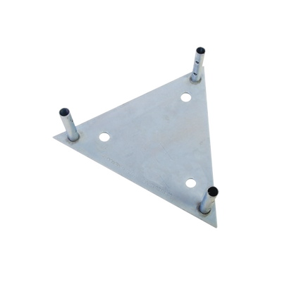[SBA60G] Base para Tramo STZ60G con Placa 1/2", Niple de 3/4", Galvanizado por Inmersión en Caliente.