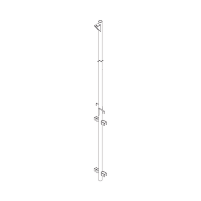 [S-PLUMA-1] Pluma de Aluminio de 4 metros CED.40  para Instalación de Tramos STZ.