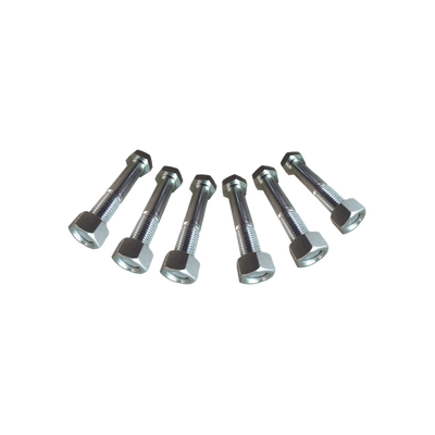 [SJ-TR] Juego de 6 Tornillos y tuercas de acero inoxidable de 3/4” x 2 1/2.