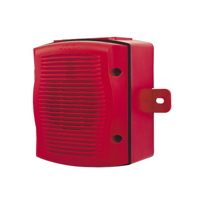 [SP-RK] Bocina para Exterior, Montaje en Pared, Color Rojo