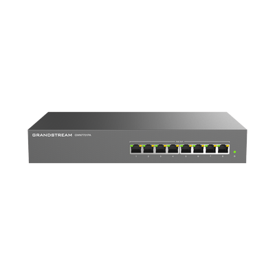 [GWN7701PA] Switch PoE+ Gigabit No Administrable / 8 puertos 10/100/1000 Mbps / 8 puertos PoE+ /  hasta 145W