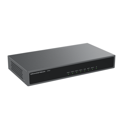 [HT-841] Gateway Analógico 4 FXO (Conectar Lineas Analógicas) / Puertos FXO y FXS / 3 Perfiles SIP / NAT / PoE / TR069 / Fax T.38 / 3 Vías Conferencia / AES / Failover SIP